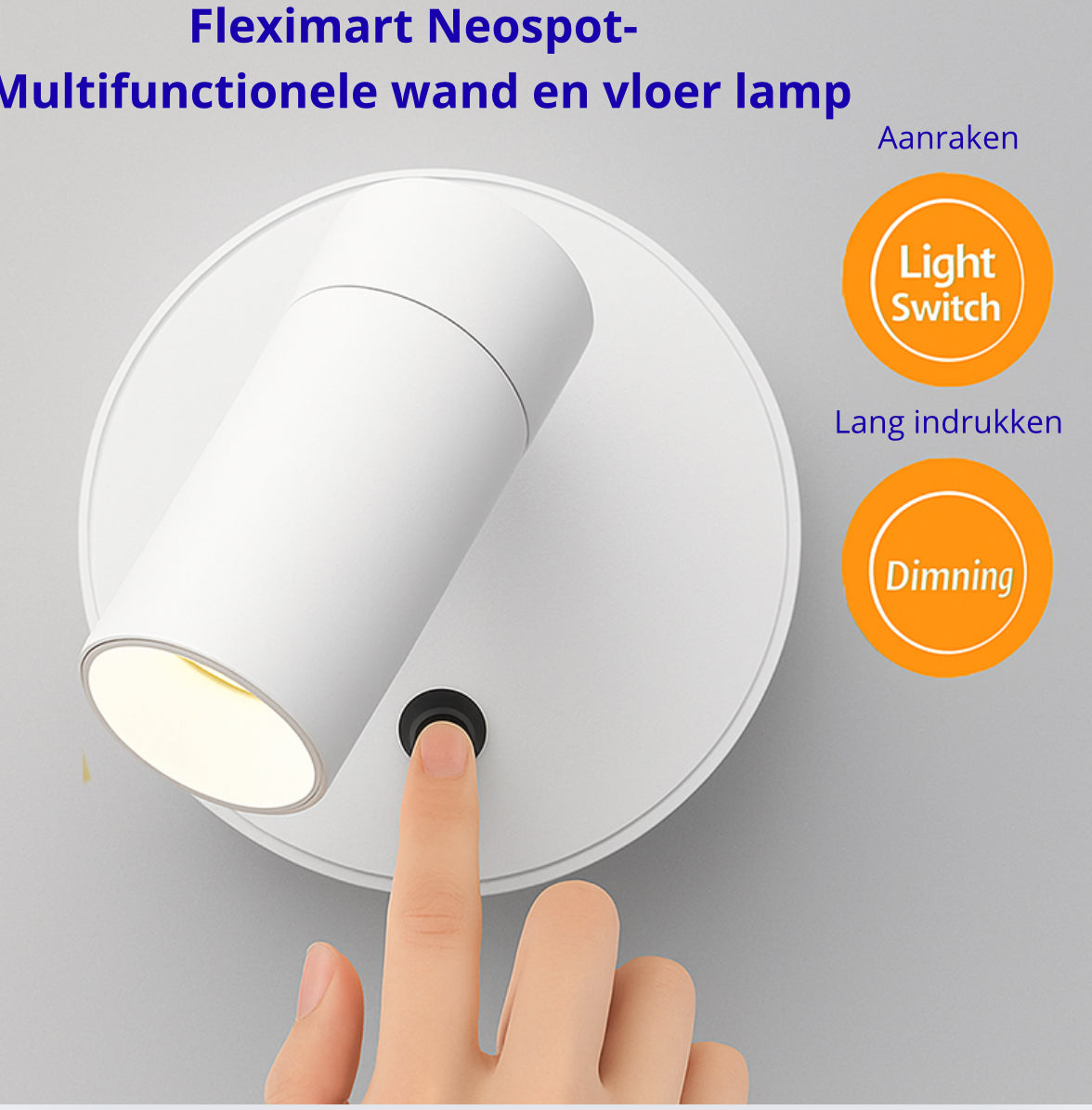 Fleximart Neospot- Multifunctionele wand en vloer lamp