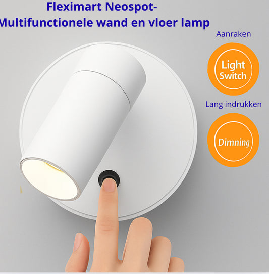Fleximart Neospot- Multifunctionele wand en vloer lamp