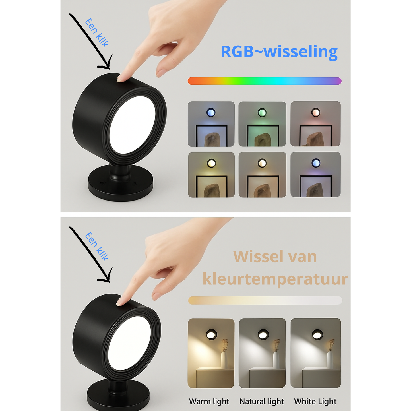 Fleximart Neospot- Oplaadbare design lampen