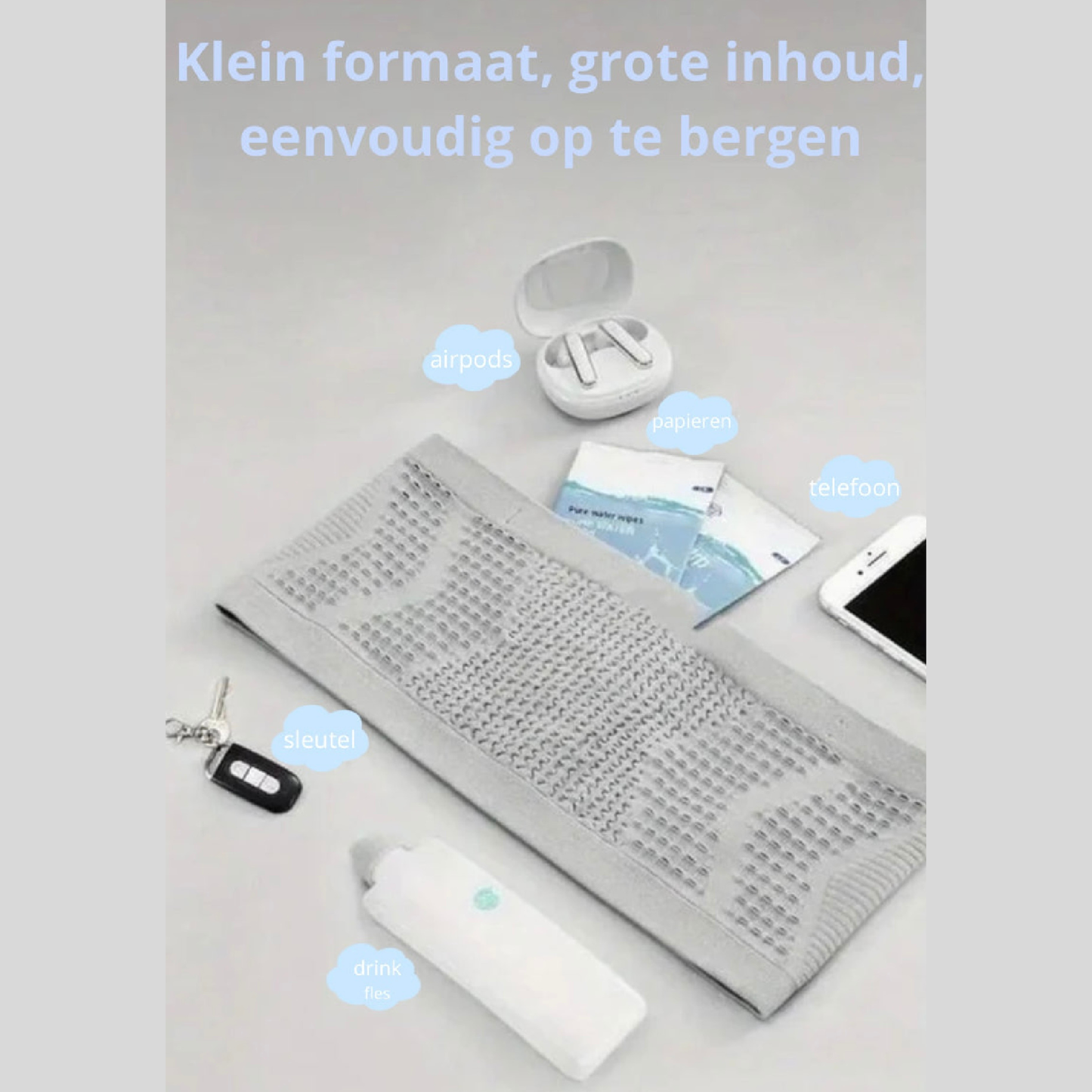 Runease | Ontzichtbare sport heupriem met opbergvakken